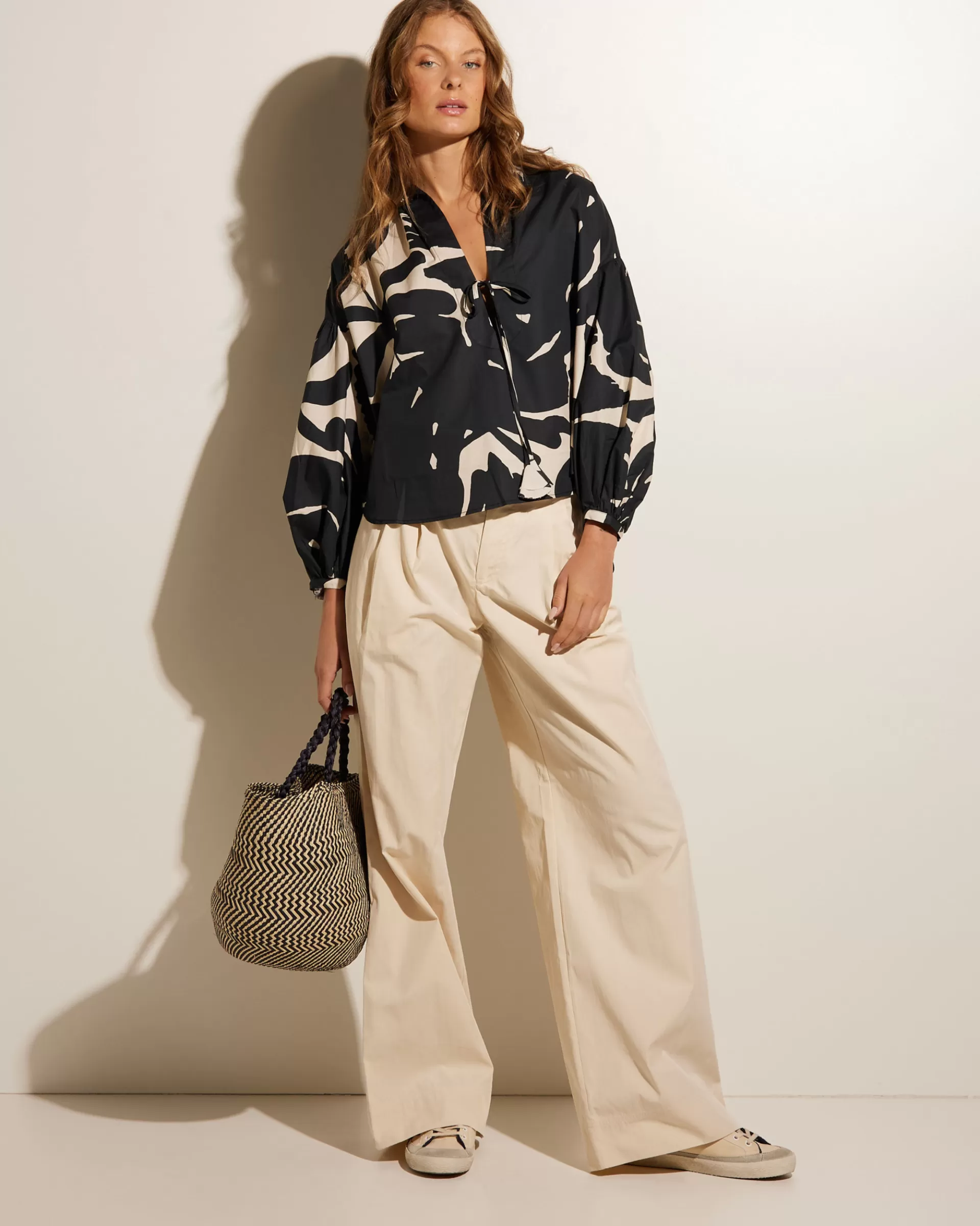 Online Wijde Broek Met Hoge Taille Vrouwen Broeken