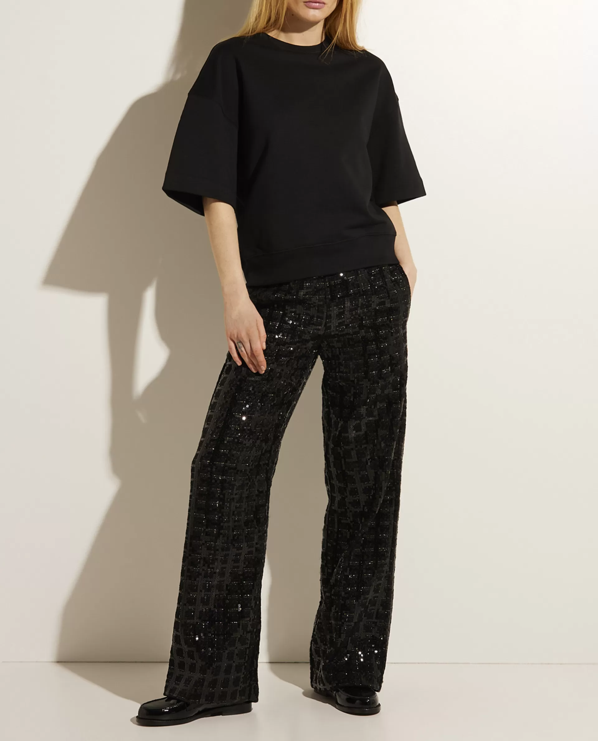 Flash Sale Wijde Broek Met Pailletten Vrouwen Broeken