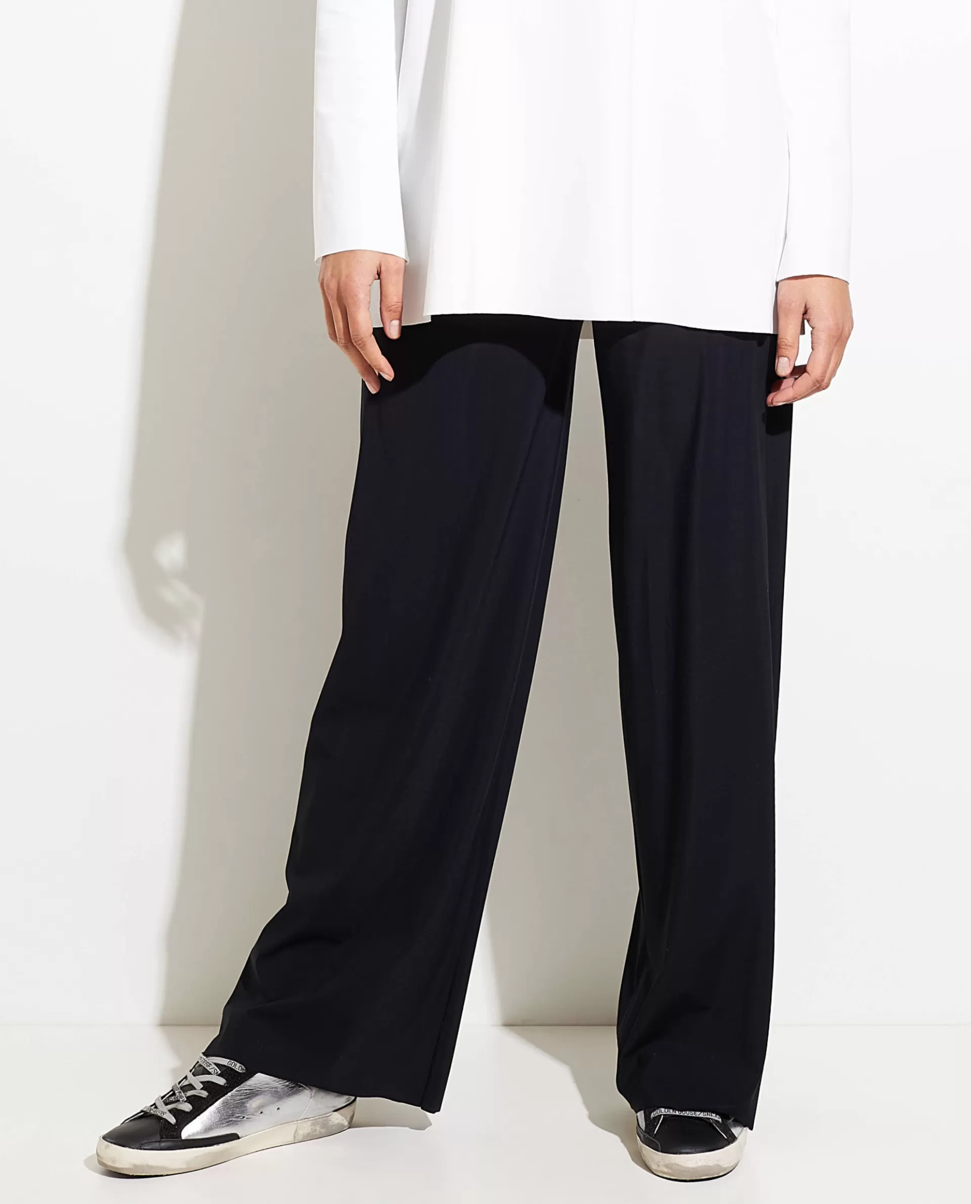 Sale Wijde Broek Met Stretch Vrouwen Broeken