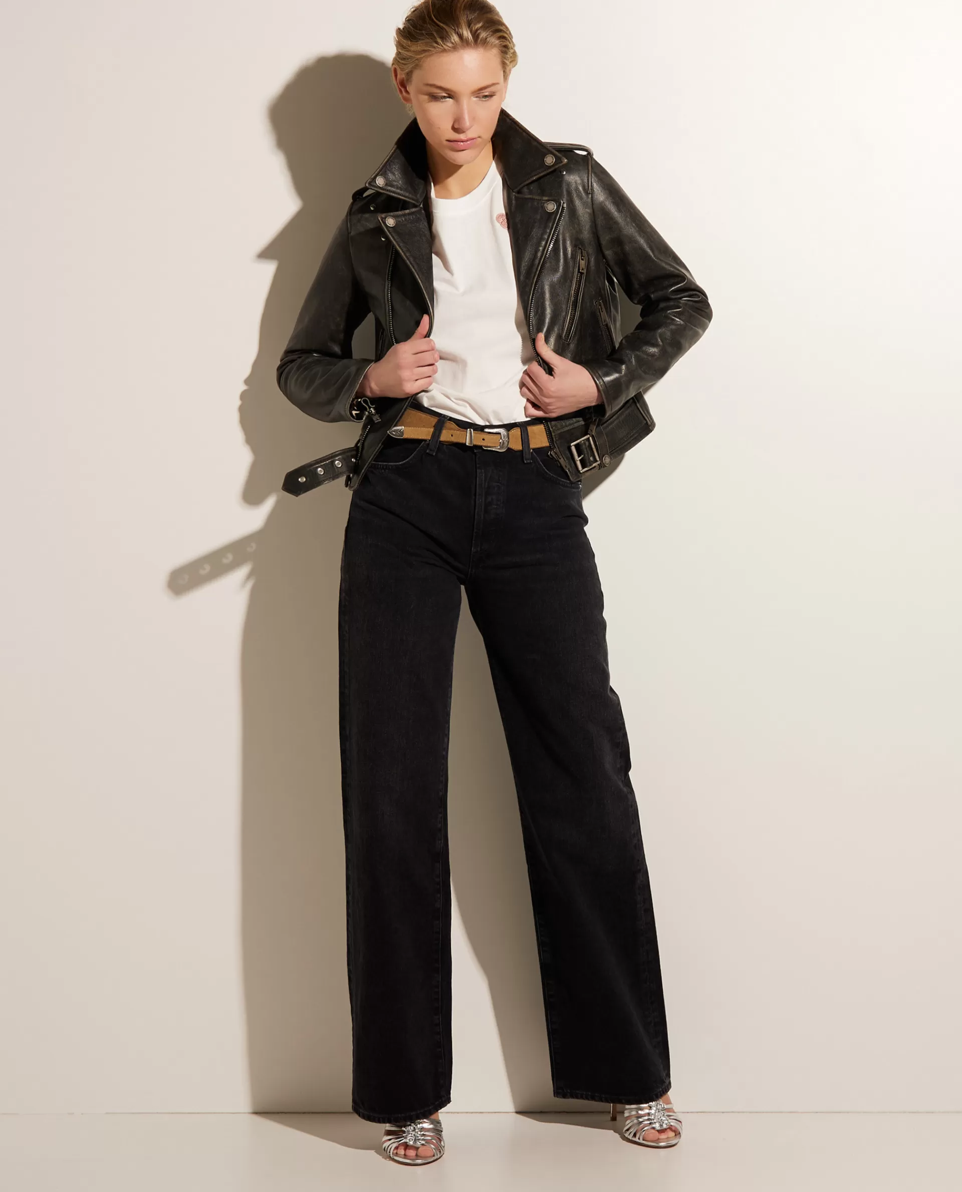 Sale Wijde Denim Broek Vrouwen Broeken
