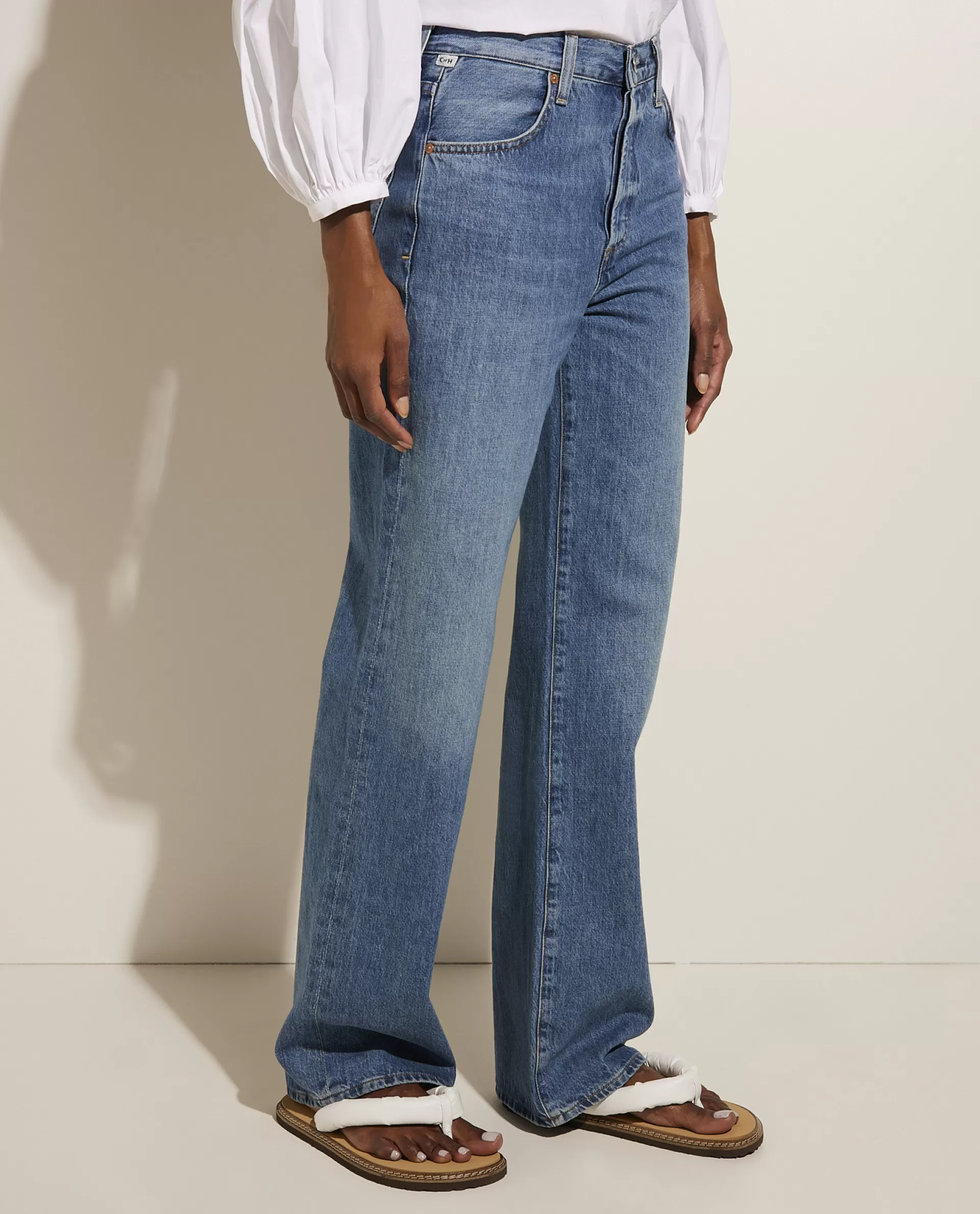 Cheap Wijde Denim Broek Vrouwen Broeken