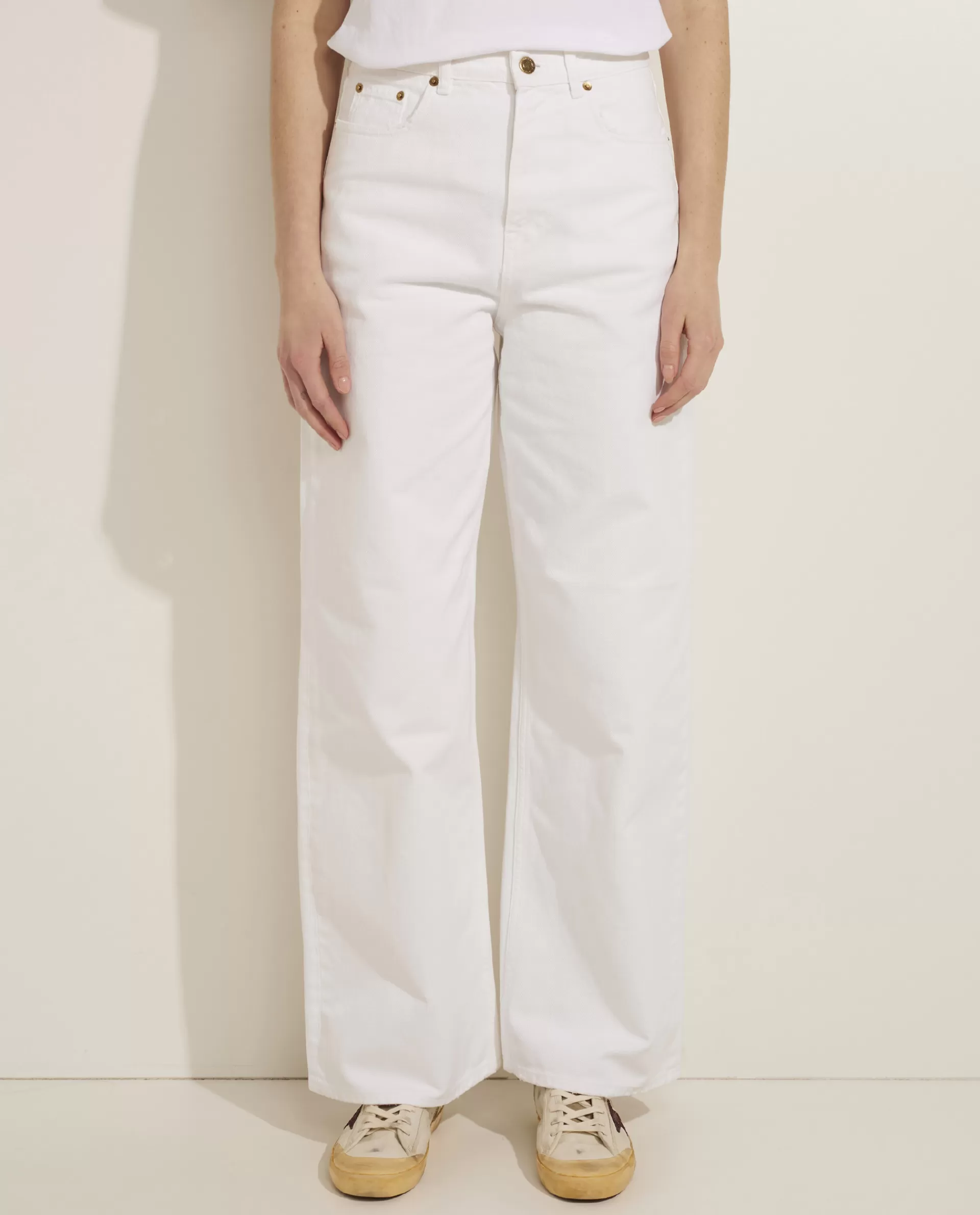 Online Wijde Jeans Vrouwen Broeken