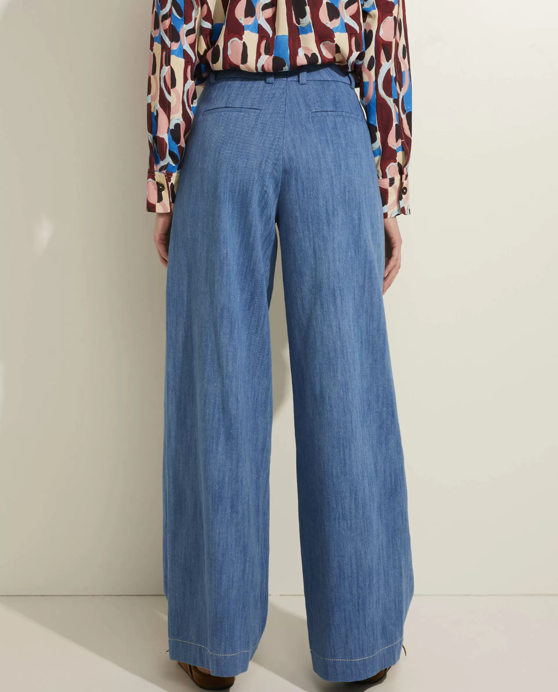 Online Wijde Jeans Vrouwen Broeken