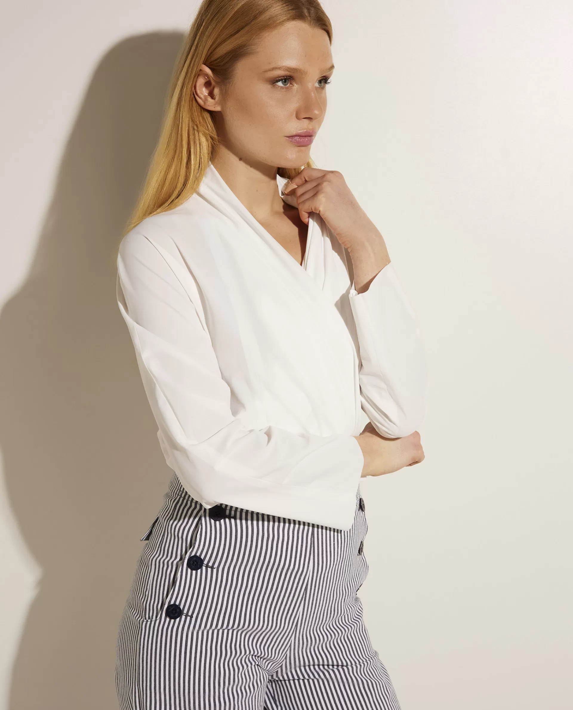 Discount Wikkel Blouse Vrouwen Blouses