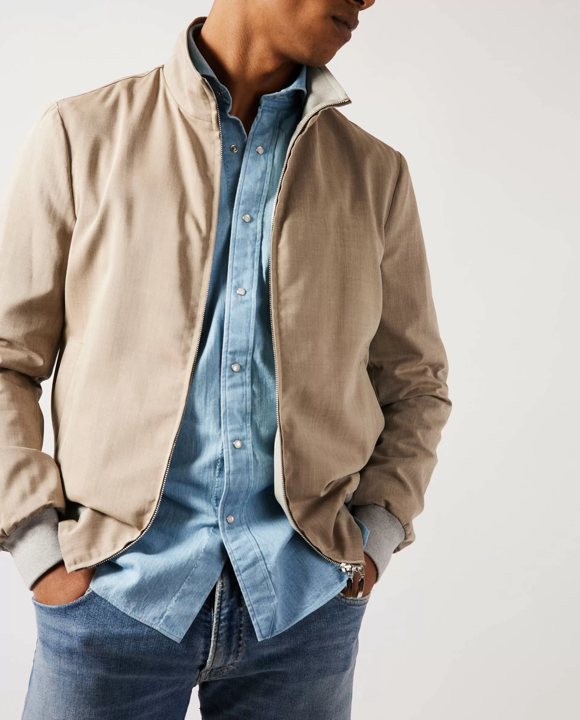 Cheap Wol Mix Bomber Mannen Jassen