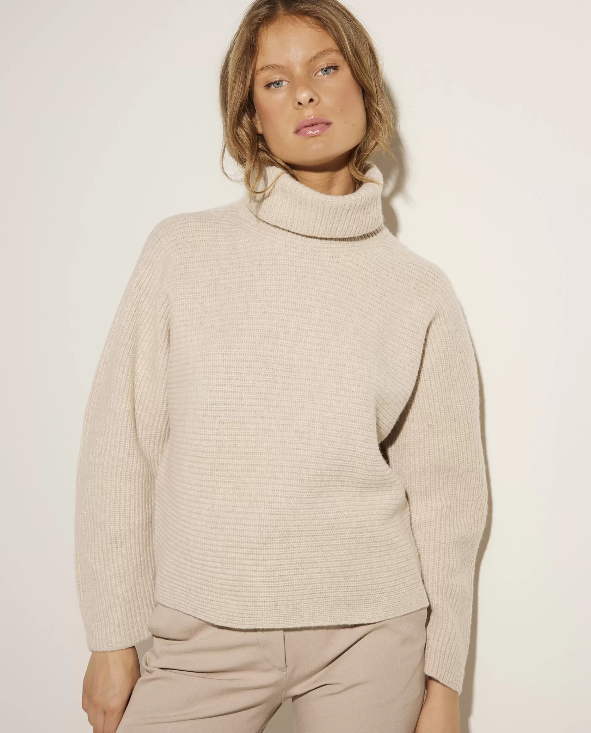Cheap Wol-Cashmere Coltrui Vrouwen Knitwear