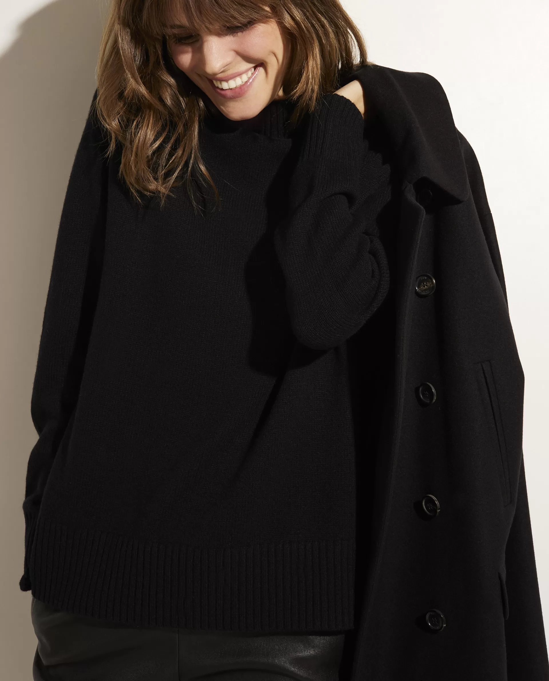 Online Wol-Cashmere Coltrui Vrouwen Knitwear