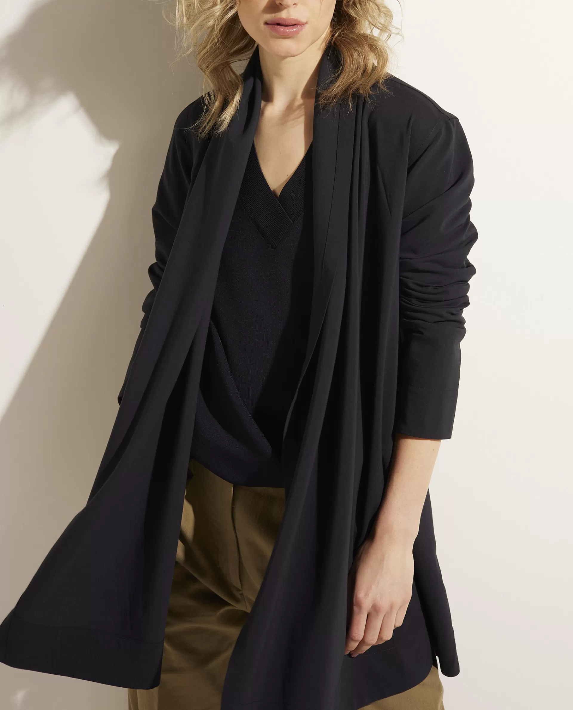 Online Wollen-Katoenen Blouse Vrouwen Blouses