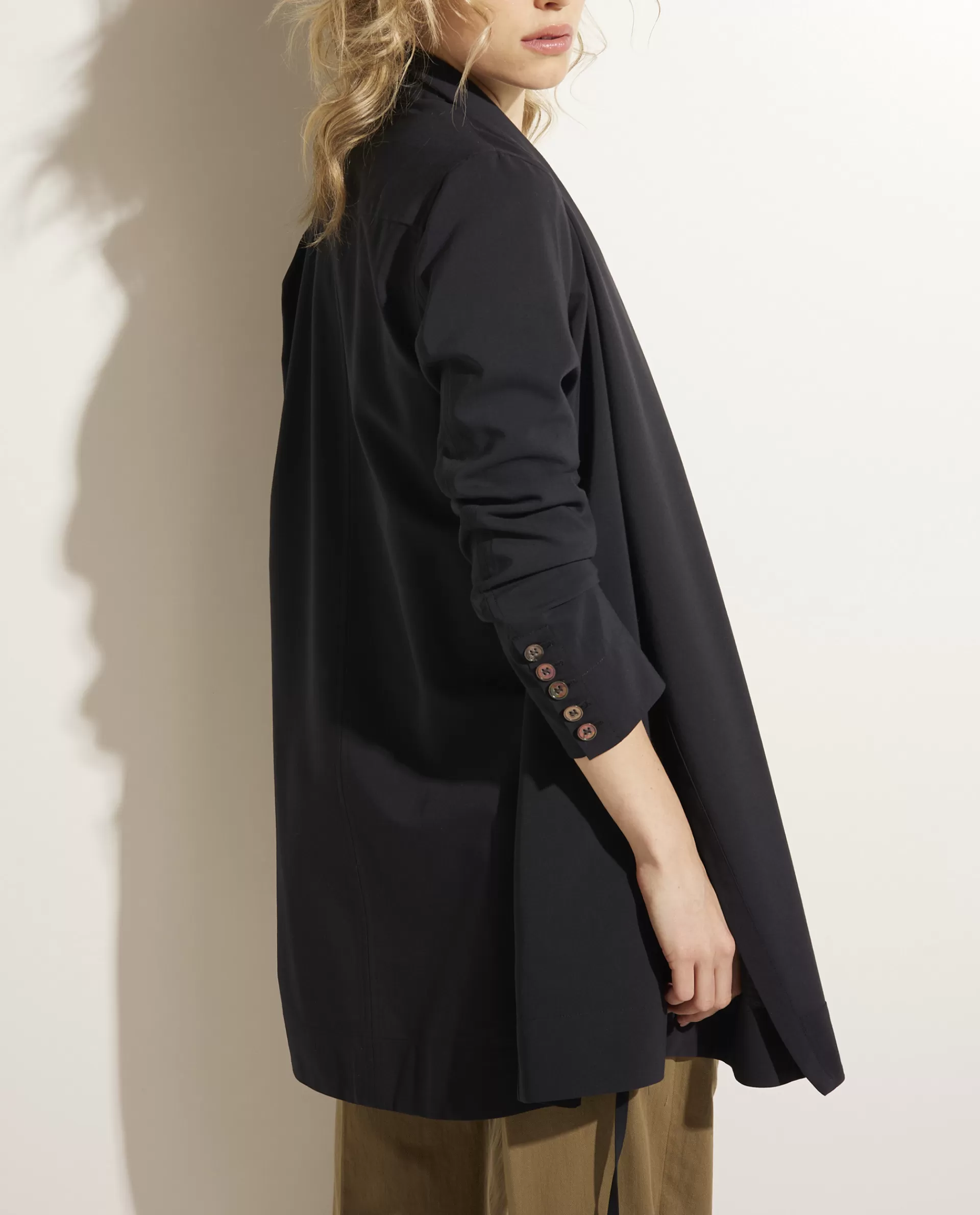 Online Wollen-Katoenen Blouse Vrouwen Blouses