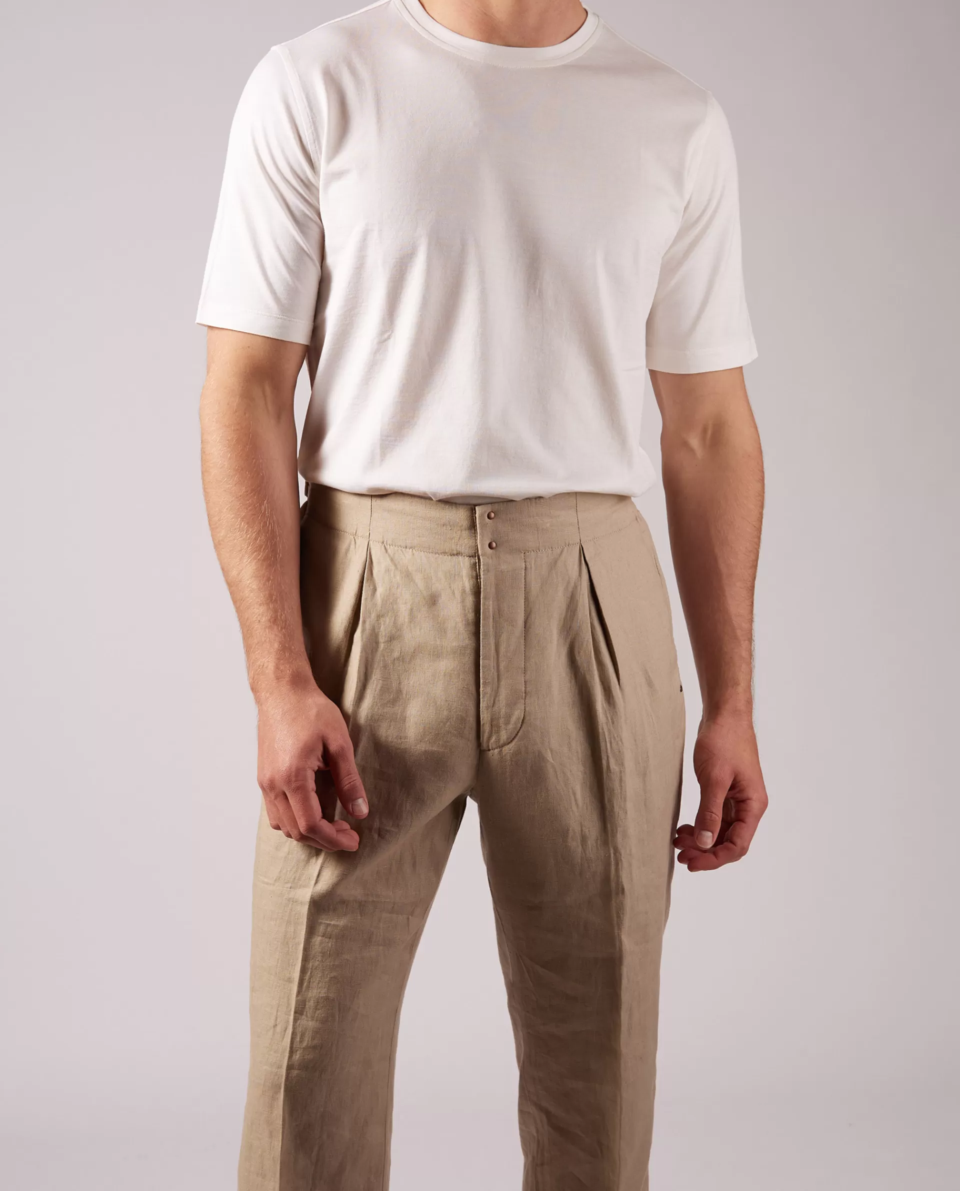 Fashion Zijde Katoenen T-Shirt Mannen T-Shirts