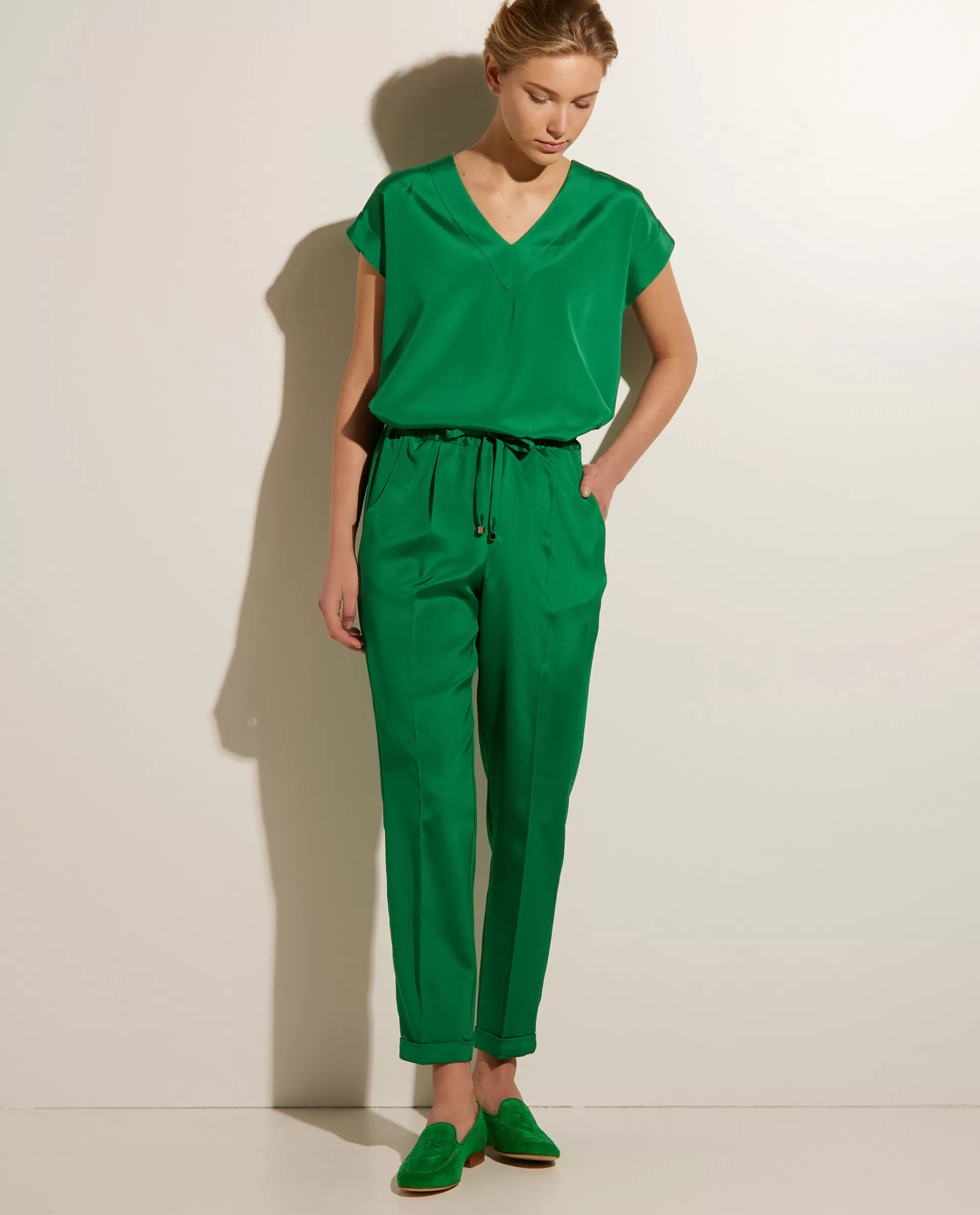 Shop Zijden Broek Vrouwen Broeken