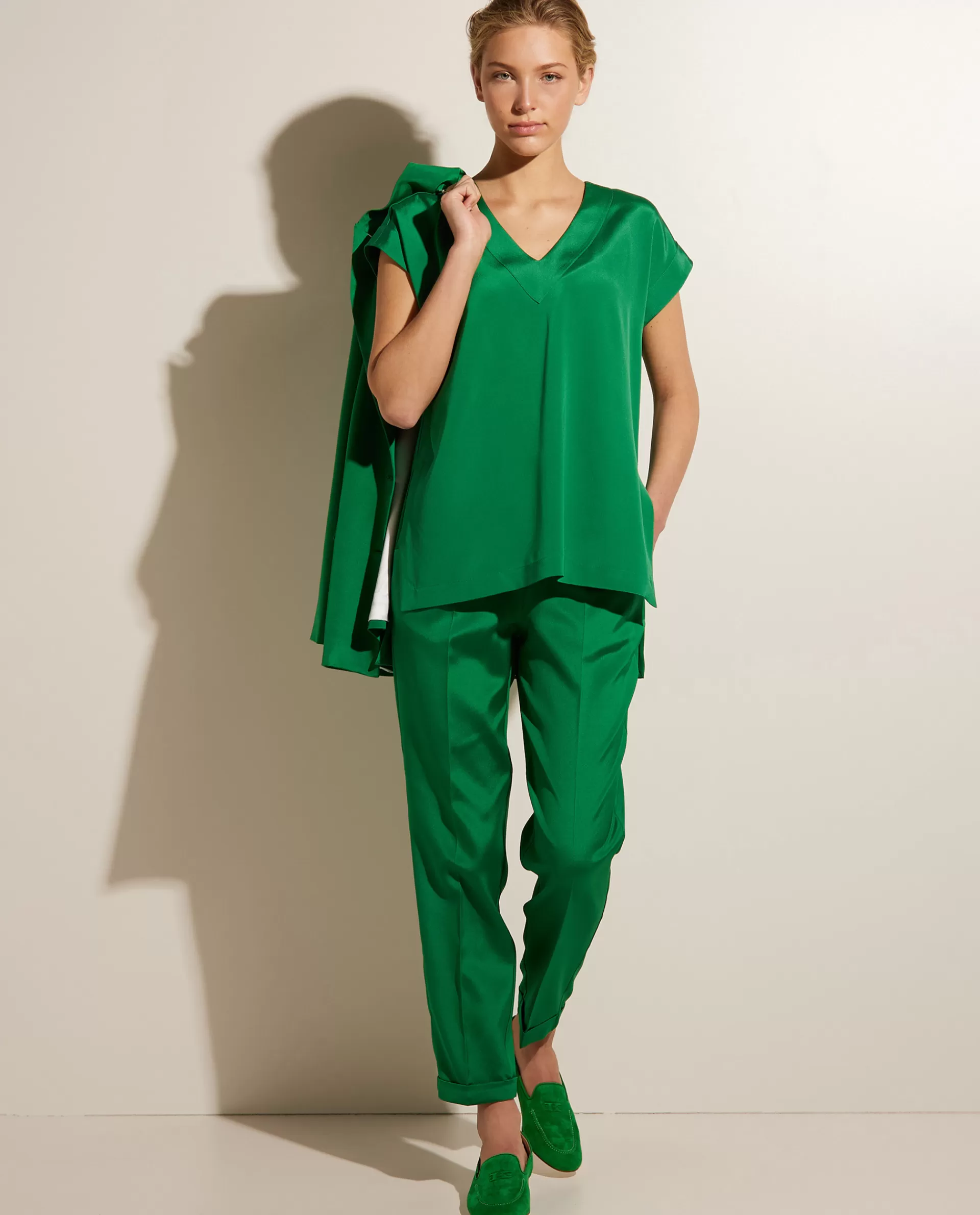 Shop Zijden Broek Vrouwen Broeken