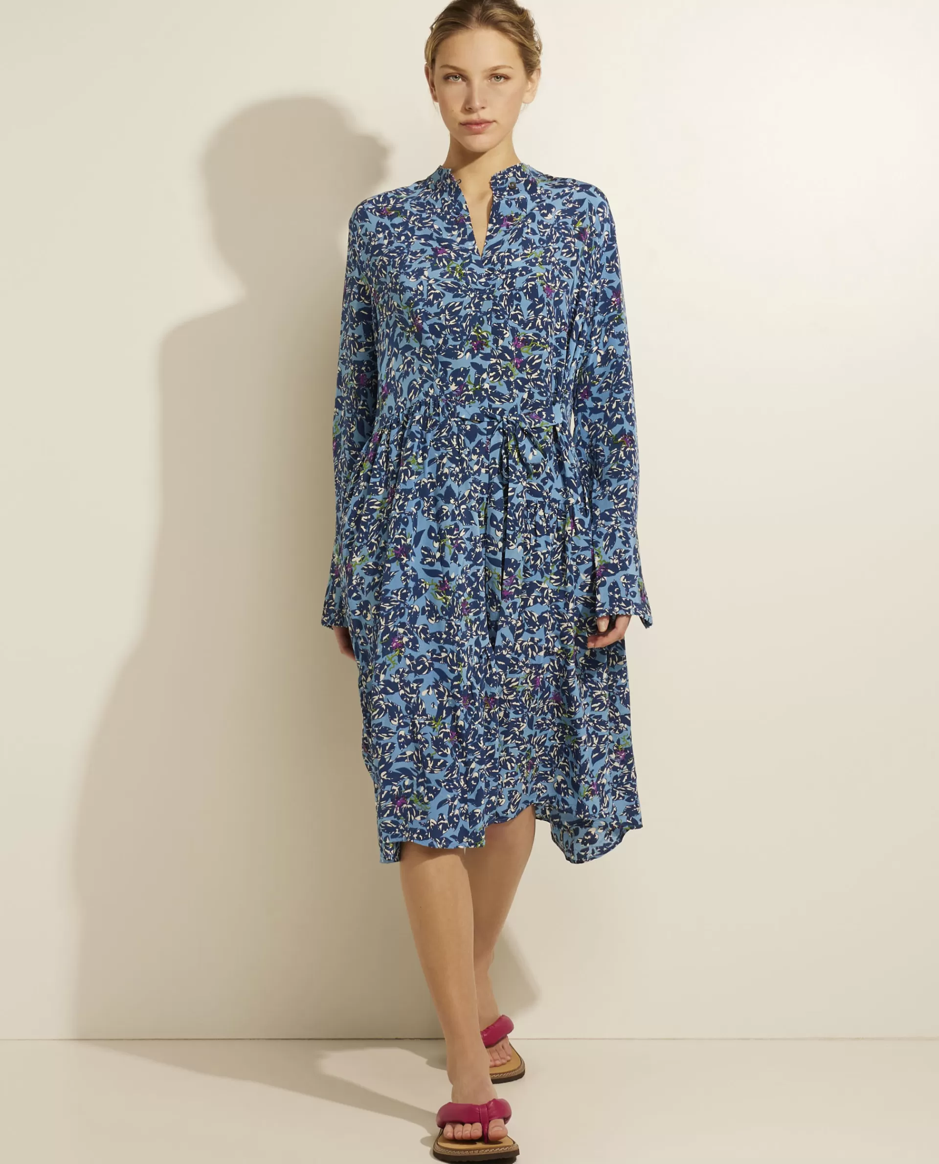 Shop Zijden Midi Jurk Vrouwen Jurken